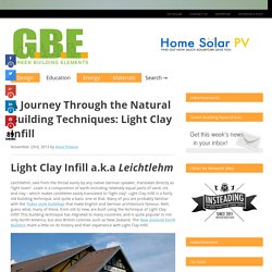 A Journey Through the Natural Building Techniques: Light Clay Infill - Green Building Elements