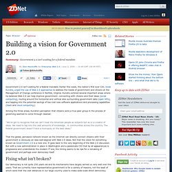 Building a vision for Government 2.0