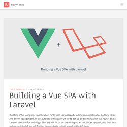 Building a Vue SPA with Laravel