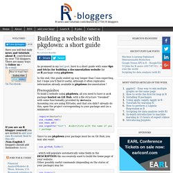 Building a website with pkgdown: a short guide