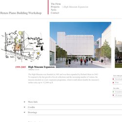 Renzo Piano Building Workshop - Projects - By Type - High Museum Expansion