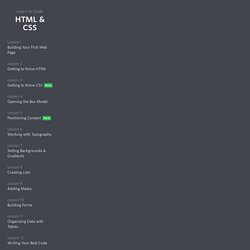 Learn to Code HTML