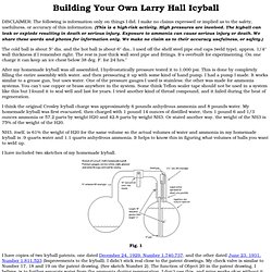 Building Your Own Larry Hall Icyball