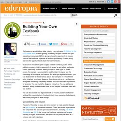 Building Your Own Textbook
