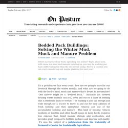 Bedded Pack Buildings: Solving the Winter Mud, Muck and Manure Problem « On Pasture