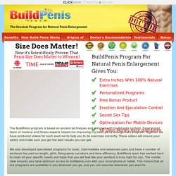 BuildPenis - 100% Natural Penis Enlargement Solution