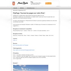 FlipPage: Tournez les pages sur votre iPad !