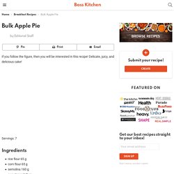 Bulk Apple Pie - Boss Kitchen