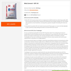 Buy Bulk Birla Cement OPC 43 Grade And Save Upto 10%