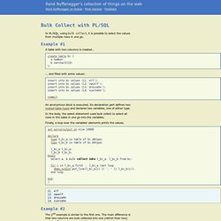 Bulk Collect with PL/SQL