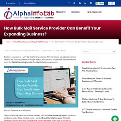 Bulk Mail Service Is The Best Option To Grow Your Business.