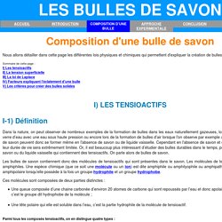 TPE Bulles de savon - Partie théorique