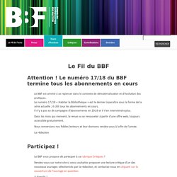 RUB. SITE + RSS : Le Fil du BBF