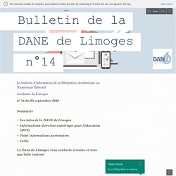 Bulletin de la DANE de Limoges n°14