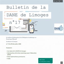 Bulletin de la DANE de Limoges n°17