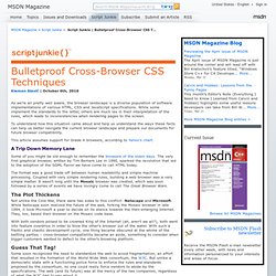 Bulletproof Cross-Browser CSS Techniques