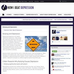 Bullying and depression - How I Beat Depression