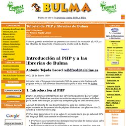 Tutorial de PHP y librerías de Bulma