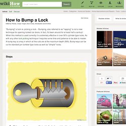 How to Bump a Lock: 4 Tips