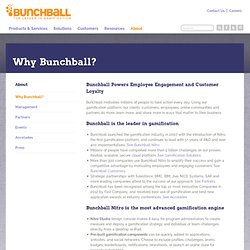Why Bunchball? Gamification Industry Leader