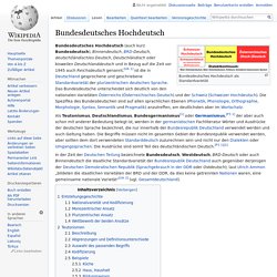 Bundesdeutsches Hochdeutsch