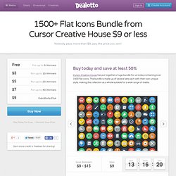 1500+ Flat Icons Bundle from Cursor Creative House – Dealotto