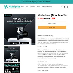 Hair Loss Solution in the Philippines