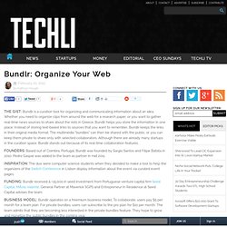 Bundlr: Organize Your Web