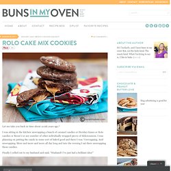 Rolo Cake Mix Cookies