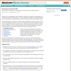 Wellbutrin Medication Profile - Zyban - Bupropion HCl - antidepressant