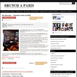 Au bureau – brunch servi à table – 18