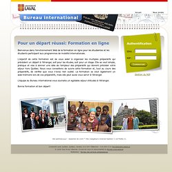 Bureau international - Formation en ligne