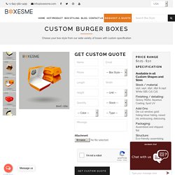 Burger Boxes - Custom Burger Boxes Wholesale Packaging