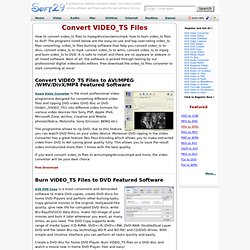 Burn video_ts to DVD,Convert video_ts files to mpeg/divx/avi/wmv