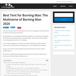 Best Tent for Burning Man: The Multiverse of Burning Man 2020 - CampGrasp