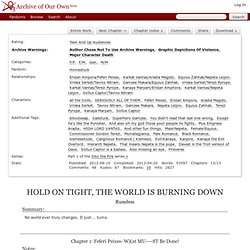 HOLD ON TIGHT, THE WORLD IS BURNING DOWN - Chapter 1 - Runeless - Homestuck