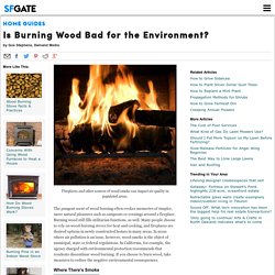 Is Burning Wood Bad for the Environment?