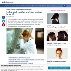 Le burnout chez les professionnels de la santé