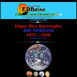 Edgar Rice Burroughs: Biography Timeline