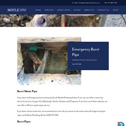 Get Burst Pipe Repaired