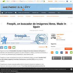 Freepik, un buscador de imágenes libres. Made in Spain. Proyecto Malagueño.