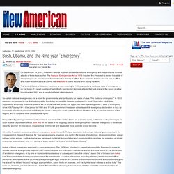 Bush, Obama, and the Nine-year “Emergency”