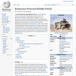 Bushmaster Protected Mobility Vehicle