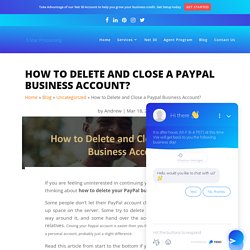 Deleting PayPal Account