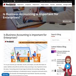 Business Accounting Importance, Accounting Importance in Business