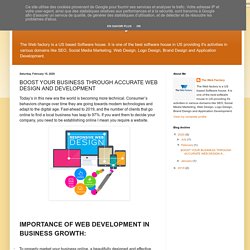 The Web Factory US : BOOST YOUR BUSINESS THROUGH ACCURATE WEB DESIGN AND DEVELOPMENT