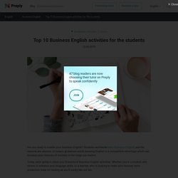 Top 10 Business English Activities for the Students