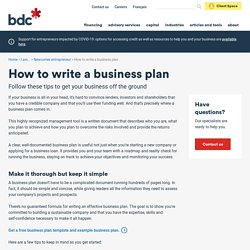 How to write a business plan – Advice for newcomers