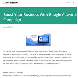 Boost Your Local Ranking With Google Adwords