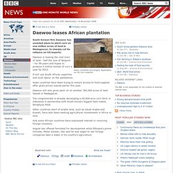 Daewoo leases African plantation